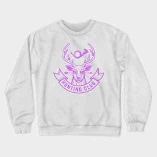 Emblem template of hunting emblem with deer head. Design Crewneck Sweatshirt